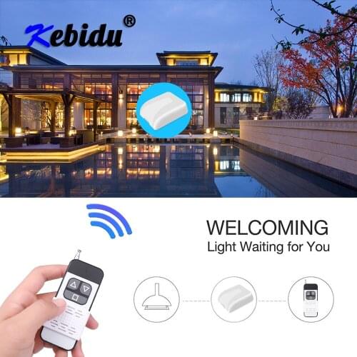 Kebidu Universal 433Mhz Wireless Remote Control Switch DC 12V 1CH RF Relay Receiver Module RF Remote Transmitter For Smart Home