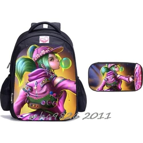High Quality Fortnite Game School Bags Students School Rucksack Fashion Cool Pattern School Backpack with Cartoon Pencil Case