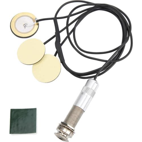 Guitar Stringed Instruments Guitar Pickup Avoid Trepanning Self‑Adhesive Piezo Transducer for Acoustic Ukulele Basswood for