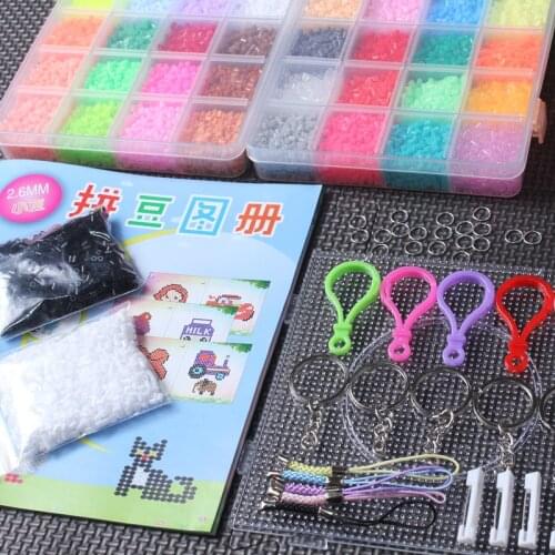 13000pcs/box 2.6mm Hama Beads Puzzle Educational Toy 72 Colors Jigsaw Puzzle Perler Beads 3D Puzzles Fuse Beads For Children