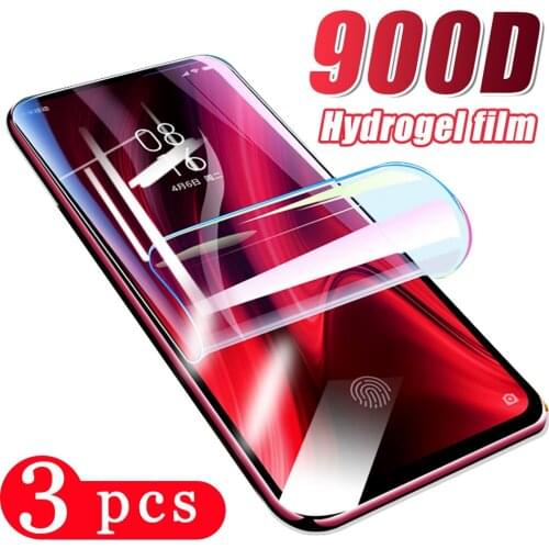 3Pcs full cover for xiaomi mi 9 se lite cc9e cc9 9T pro hydrogel film protective mi note 10 pro Not glass phone screen protector