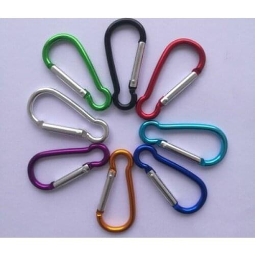 5pcs No. 5 gourd-shaped aluminum carabiner outdoor hanging buckle quick hanging buckle