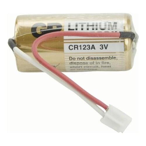 5PCS Brand new original CR123A 3V CR17345 lithium battery with plug
