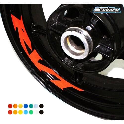 8 X custon inner rim decals wheel reflective Stickers stripes FIT HONDA RVT