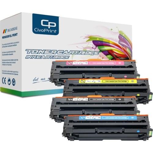 Civoprint new Color Toner Cartridge CLT-503L CLT-K503L Compatible for Samsung Xpress SL-C3010ND C3060FR laser printer toner KCMY