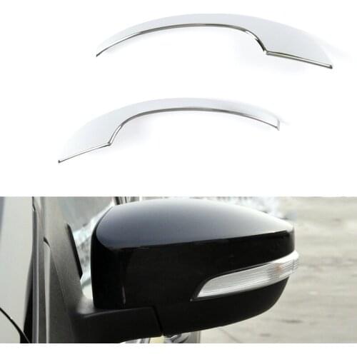 Chrome For Ford Kuga Escape 2013 2014 2015 Side Door Rear View Mirrors Cover Trim Decoration Accessories