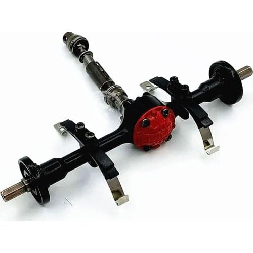 WPL D12 D16 upgrade rear axle metal parts set drive shaft wheel rear gearbox assembly modification accessories