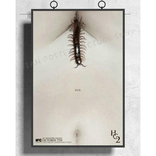 NJ490 THE HUMAN CENTIPEDE 2 Movie Horror Gore Shock Hostel Saw Wall Sticker Silk Poster Art Home Decoration