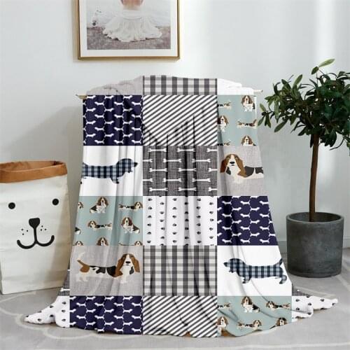 Cartoon Animals Coral Fleece Blanket For Sofa Bed Summer Winter Office Home Decoration Bedspread Linen Soft Nap Throw Blanket