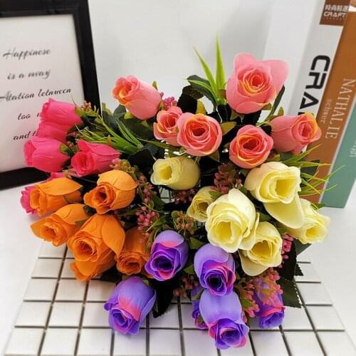 30 cm 5 fork rose artificial bouquet artificial flower home wedding decoration room
