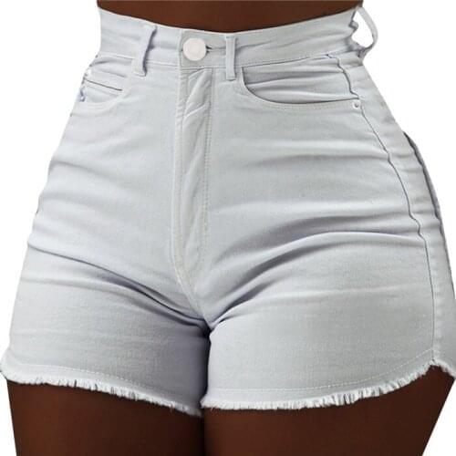 2019 Summer New Fashion Women Biker Shorts High Waist Skinny Short Jeans Short Shorts Street Style Sexy Shorts Cheap Price