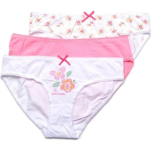 6Pack Spain brand beautiful plum flower bird girls briefs trunk boxers kids shorts child panties cotton pants children underwear