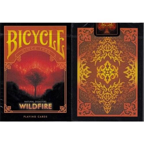 Bicycle Natural Disasters Wildfire Playing Cards USPCC Collectable Deck Poker Size Magic Card Games Magic Tricks Props