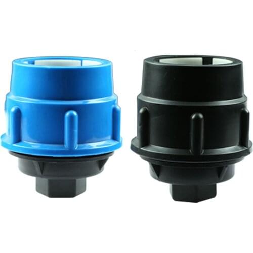 Water-saving irrigation PE tap pipe plugging fast nozzle black fast nozzle