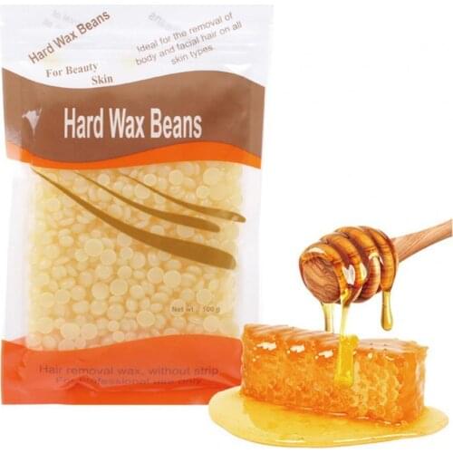 100g/Pack Hard Bean Wax Paper-Free Fast Effect Herbs Wax Beans Depilatory Hot Film for Unisex
