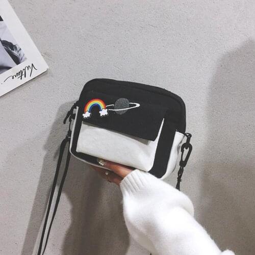 Women Canvas Mini Handbag Crossbody Bags Brand Ladies Clutch Messenger Shoulder Bag Purse