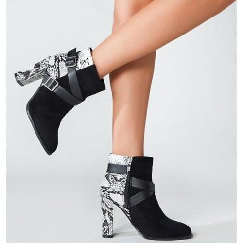 Womens Boots Suede Heels Designer Shoes Woman Black Ankle Comfortable Short Boot 2021 High Leather Heeled Booties Winter Zip Up