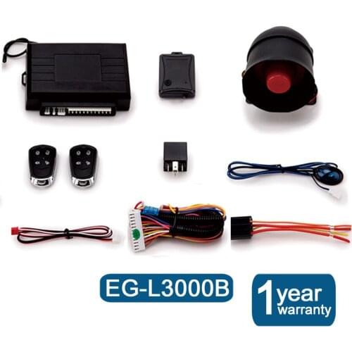 1 Set of Car Alarm System Smart Locking Alarm System For Car Vehicle 2 Remote ONE Way Car Alarm Vehicle System