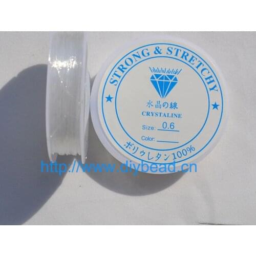 1 ROLL 5M-12M Length 0.4-1.0mm Diameter Crystal Elastic Beading Cord String Thread For DIY Necklace Bracelet Making Department