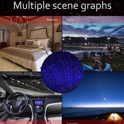1 Pc USB Car Interior Atmosphere Starry Sky Lamp Ambient Star Light LED Projector