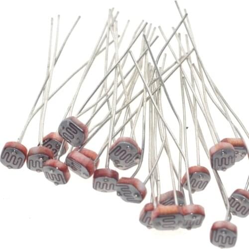 20PCS x 5528 Light Dependent Resistor LDR 5MM Photoresistor wholesale and retail Photoconductive resistance
