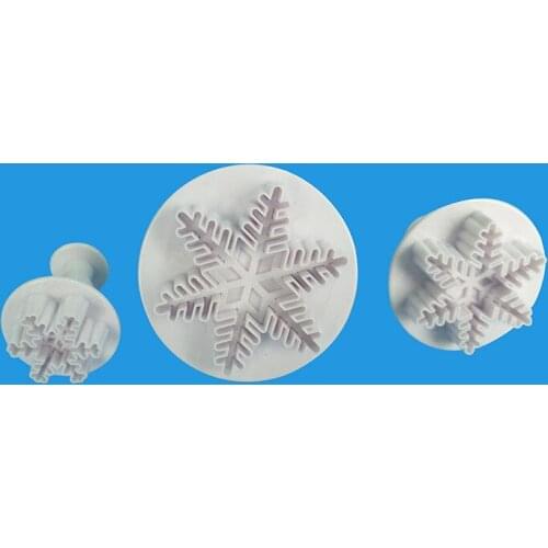 3pcs Fine Snowflake Spring Mould Biscuit Tool Set is very suitable for novice bakers to use simple convenient and rapid forming