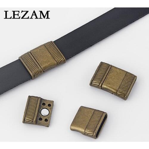 5 Sets Antique Bronze Strong Magnetic Clasps for 16*3mm flat Leather Cord Bracelet Jewelry Findings