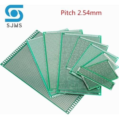 5pcs/lot 2x8 3x7 4x6 5x7 6x8 7x9cm Double Side Copper Prototype PCB Universal Board Experimental Plate For Arduino