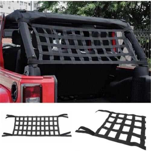 Car Auto Hammocks Bed Cargo Net Roof Rack Luggage Cargo Net For Jeep Wrangler JK 07-18
