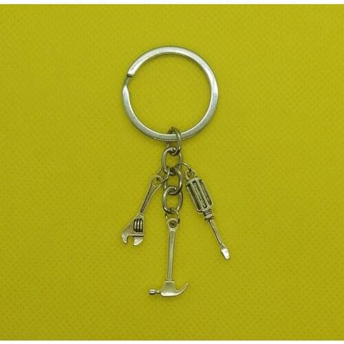 Nail keychain alloy keychain mens gift decoration tool key chain saw keychain