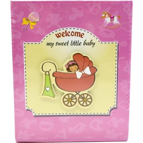 Baby Album Scrapbook Lovely 6 Inch Baby Photo Cartoon Photo Album Good Gift For Child Interleaf Type Photo Album 100 Sheets 15YX