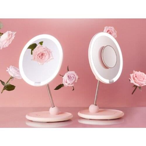 Home student dormitory desktop will carry light makeup mirror J03