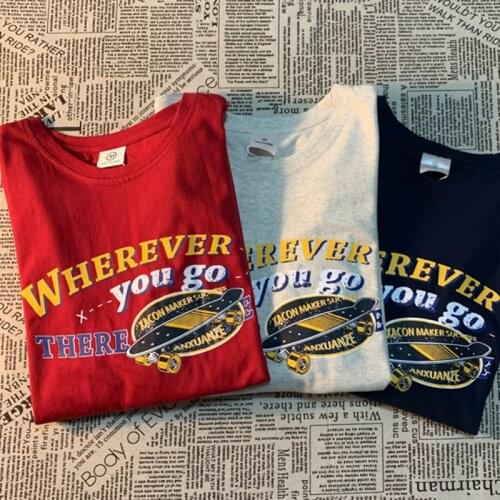 Cotton Material Streetwear Skateboard Letters Printed T Shirts Women Oversized Vintage Tshirts 2021 Summer Fashion Female Tops