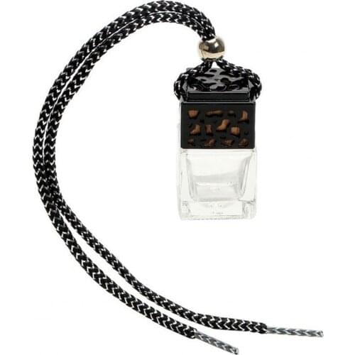Hot Sale 50% Refillable Glass Car Hanging Air Freshener Perfume Pendant Empty Bottle for Vehicle