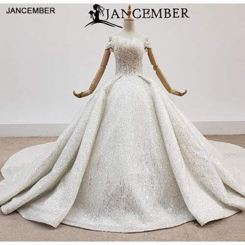 HTL1415 weding dress off shoulder plus size wedding dress top with bead and pearl wedding gown whole with seqrobe mariage fille