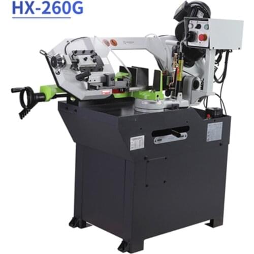 HX-260G Band Saw Machine Steel Cutting Machine Household Angle Bevel Cutting Heavy-duty High-power Profile Metal Square Tube