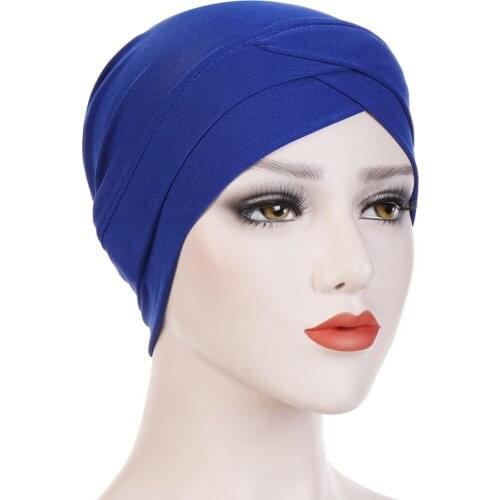 Islamic Cross Headband Women Muslim Hijab Headscarf fashion Muslim Hijab Scarf Inner Hijab Caps Ladies Turban Headwrap Hairband