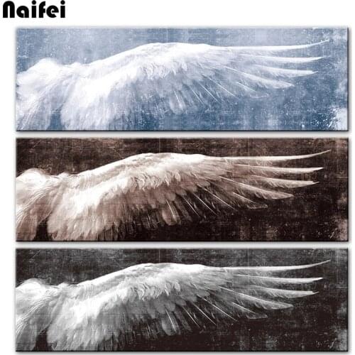 5d diy diamond painting Angel Wings Scenery picture full drill diamond Cross stitch Wings Pop Art Wall Picture For Living Room