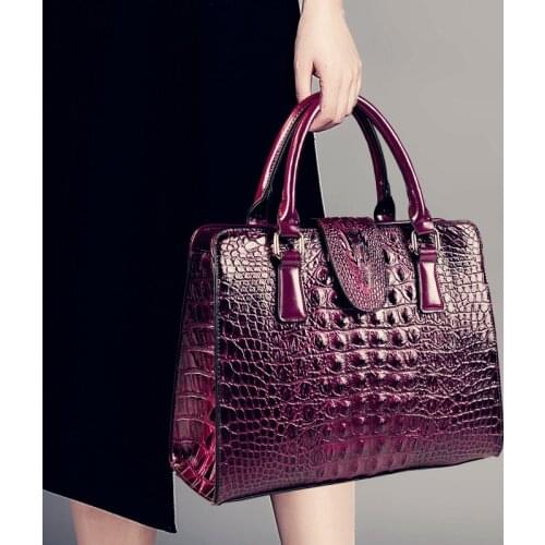 Middle-aged Leather Crossboday Bag Women Handbag New Simple Fashion Crocodile Pattern Ladies Mother Bag Shoudler Messenger Bags