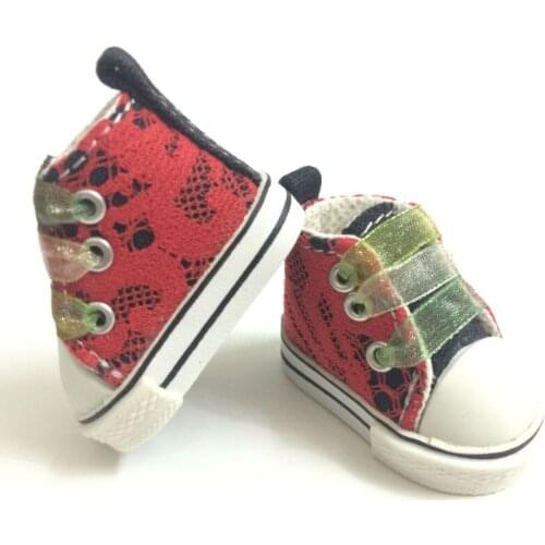 5 CM Mini Canvas Doll Shoes Causal Sneakers Shoes for Dolls Accessories,BJD Snickers Shoes Toy Boots for 1/6 Dolls 2 Pair/Lot