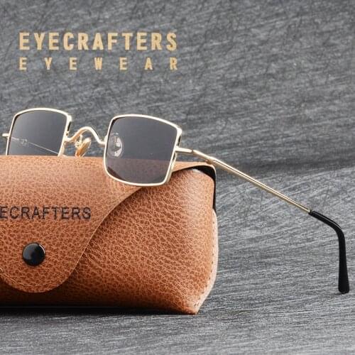 2020 Mens Womens Metal Vintage Square Eyecrafters Retro Polarized Steampunk Sunglasses Coating Anti BLue Lens Mirrored Eyewear