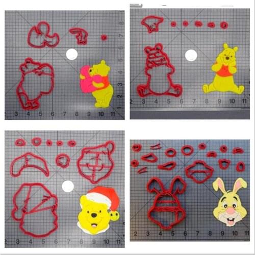 Cartoon Little Bear Cake Moulds Cookies Baking Decoration Double sugar Fudge 3D Mold custom