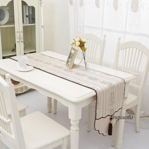 New Chinese table flag Modern minimalist European style dining table TV cabinet table flag fabric Table runner
