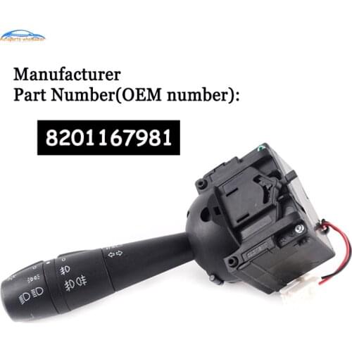Car Accessories 8201167981 For Renault Dacia LOGAN Clio IV 4 TRAFIC III 3 SANDERO Steering Column Switch Light Switch