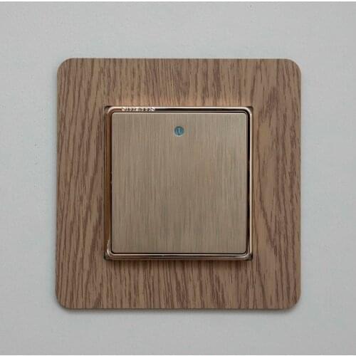 Switch sticker protective cover Socket wood grain switch decoration cover Customized 3D wallsticker