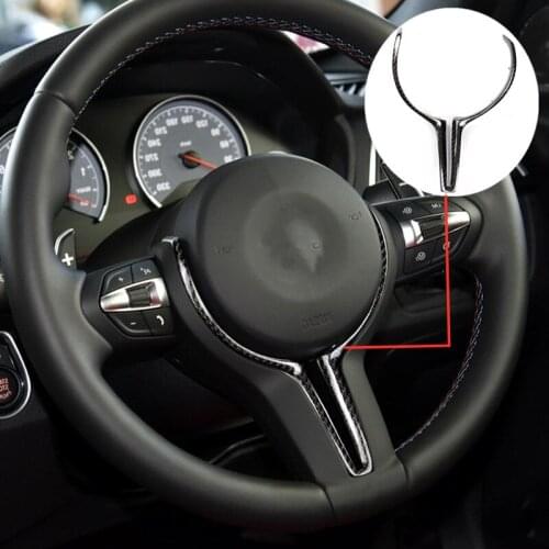 1 Pcs Steering Wheel For M series M2 F80 M3 F82 M4 F10 M5 F06 F12 F13 M6 F15 X5M F16 X6M Replacement Carbon Fiber Interior trim