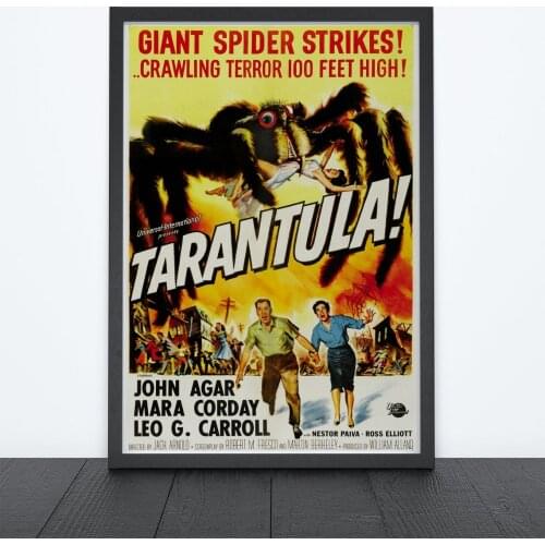 Tarantula! (1955) Poster American Science Fiction Giant Monster Film Wall Decor Print John Agar Mara Corday Leo G. Carroll Gift
