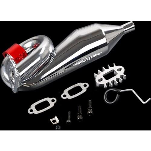 Rear Mount Tuned Exhausted Pipe & Clamp For HPI, Rovan and KM Baja Buggy and Trucks rc car parts