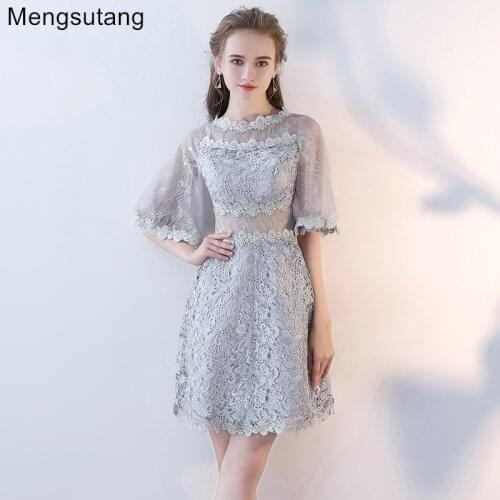 Evening dresses 2021 new winter and winter fashions short dresses bubble sleeves prom dresses party dresses tailor Custom made