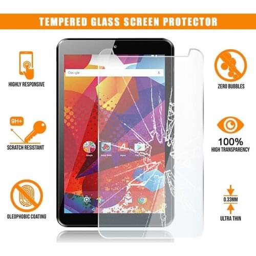 For Argos Alba 7 Inch Android Tablet Tempered Glass Screen Protector Scratch Proof Anti-fingerprint HD Clear Film Cover